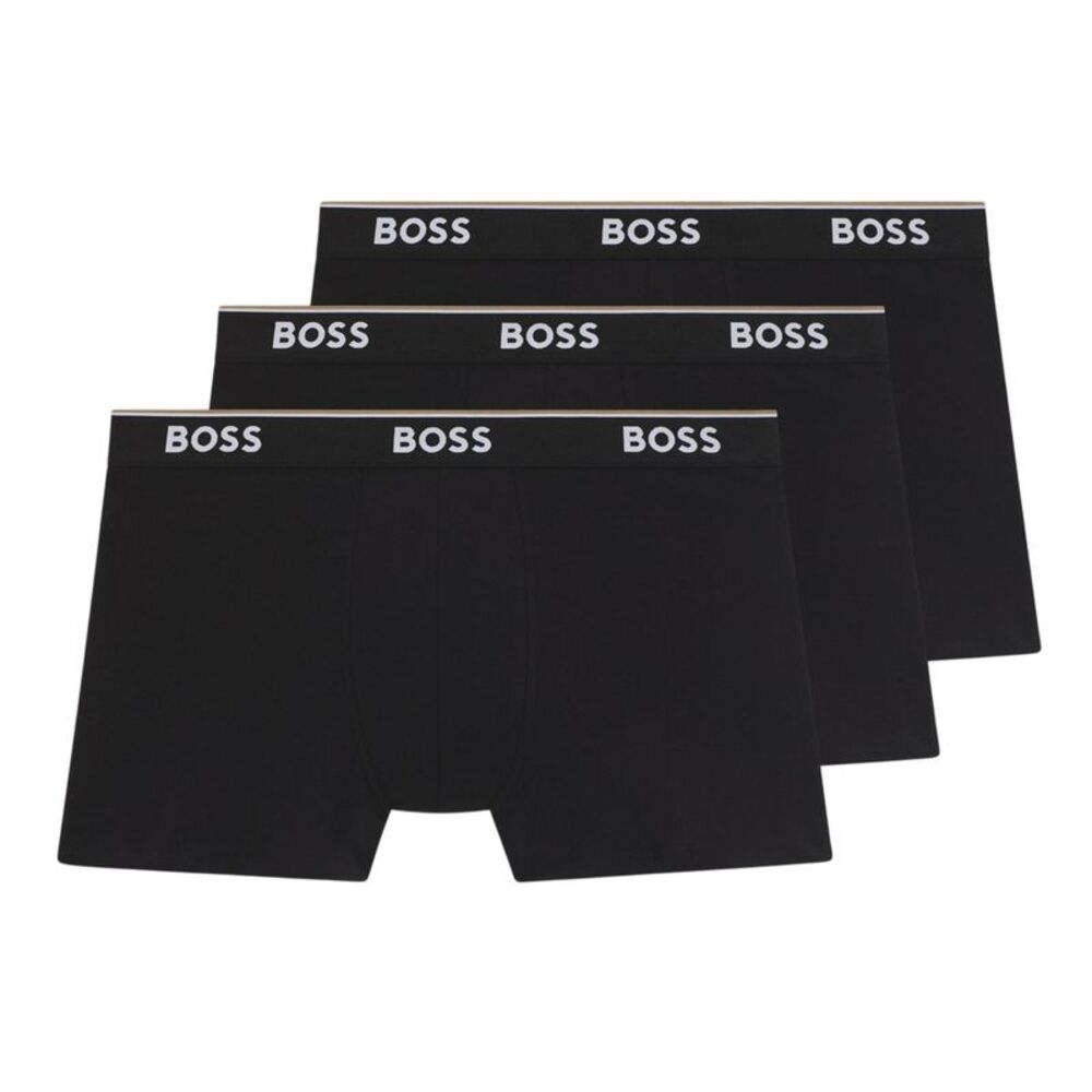 Boss Mens Logo Boxer Briefs (Pack of 3) / Black/White